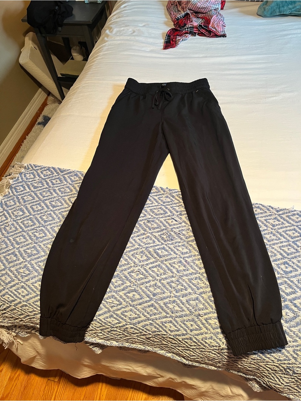 Dynamite Black Elastic-Waist Joggers